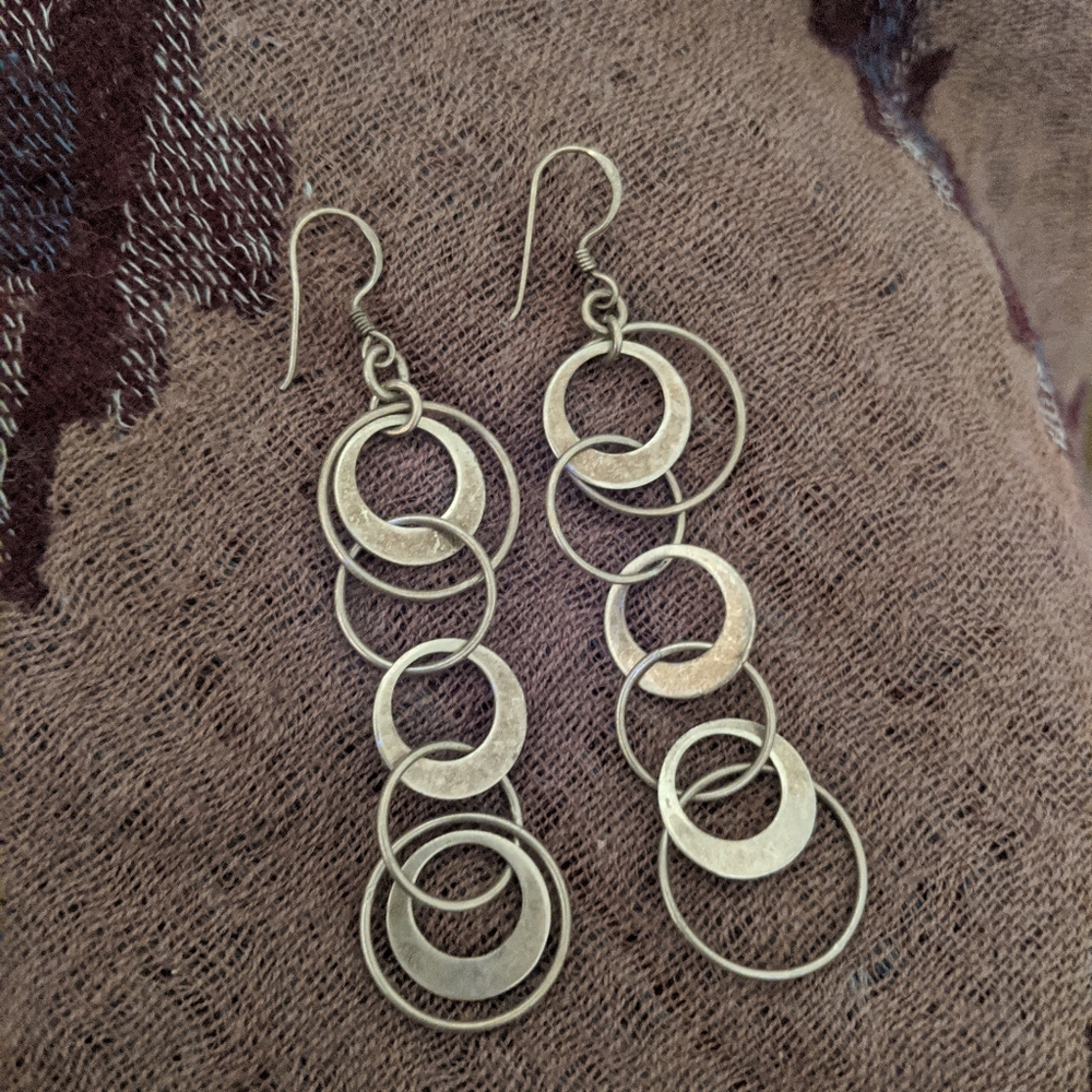 Silver earrings